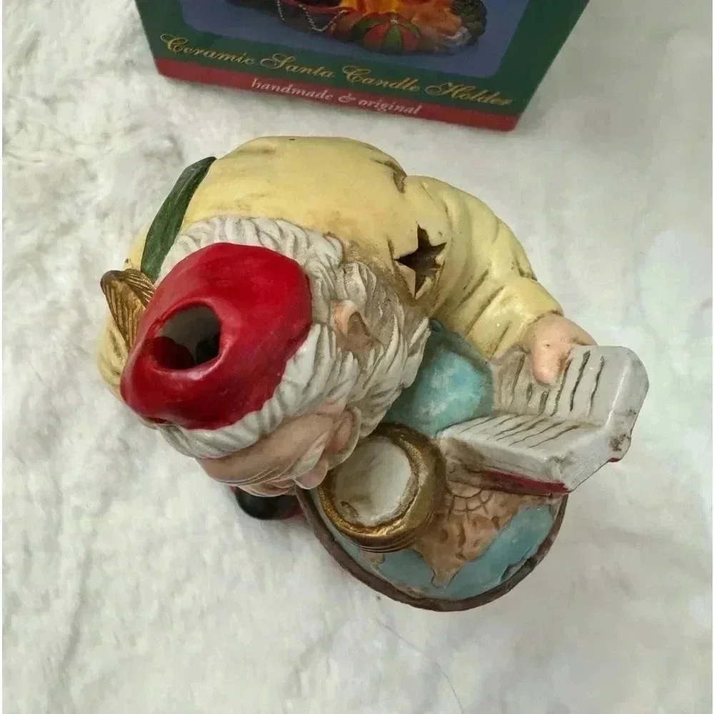 Vintage Ceramic Santa Candle Holder - Picture 13 of 13